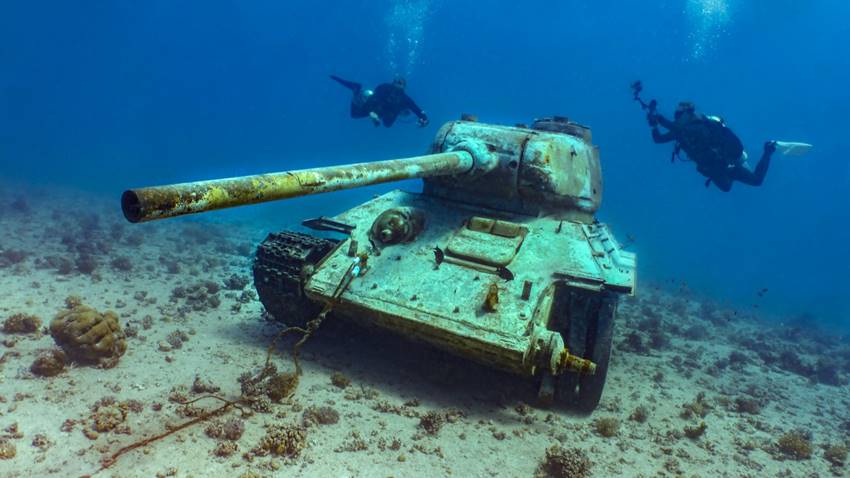 Hurghada víz alatti tank